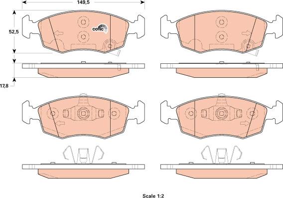 TRW GDB1921 - Set placute frana,frana disc aaoparts.ro