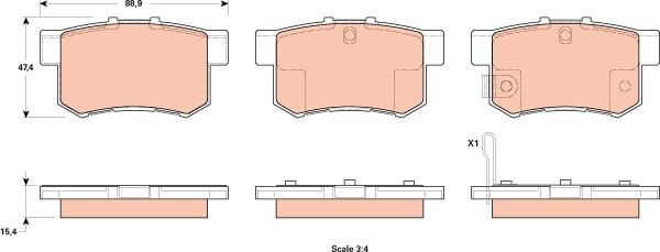 TRW GDB1923 - Set placute frana,frana disc aaoparts.ro