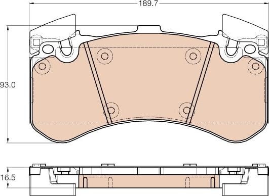 TRW GDB1976 - Set placute frana,frana disc aaoparts.ro