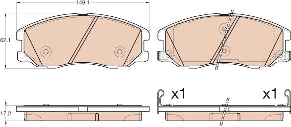 TRW GDB1978 - Set placute frana,frana disc aaoparts.ro