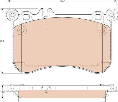 TRW GDB1972 - Set placute frana,frana disc aaoparts.ro