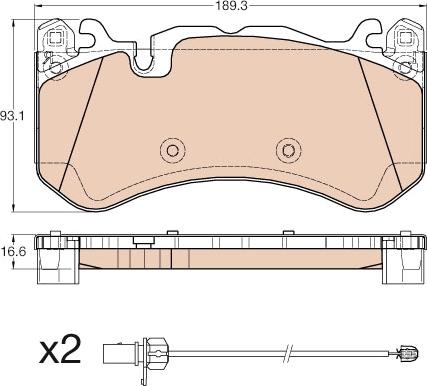 TRW GDB1977 - Set placute frana,frana disc aaoparts.ro