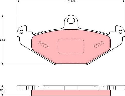 TRW GDB1494 - Set placute frana,frana disc aaoparts.ro