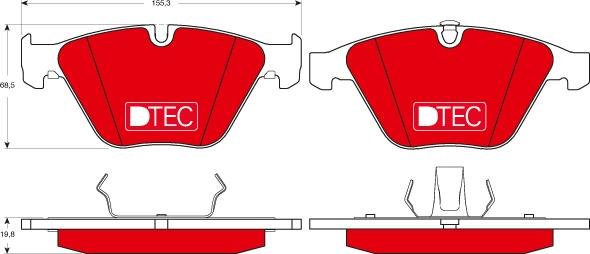 TRW GDB1498DTE - Set placute frana,frana disc aaoparts.ro