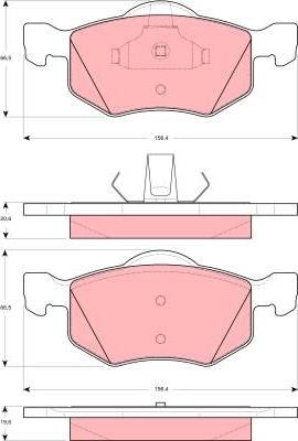 TRW GDB1497 - Set placute frana,frana disc aaoparts.ro