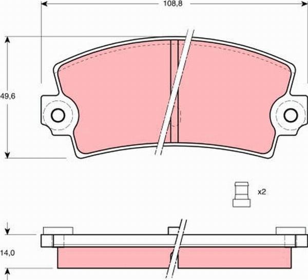 TRW GDB149 - Set placute frana,frana disc aaoparts.ro