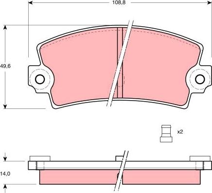 TRW GDB149 - Set placute frana,frana disc aaoparts.ro