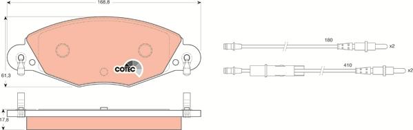 TRW GDB1449 - Set placute frana,frana disc aaoparts.ro