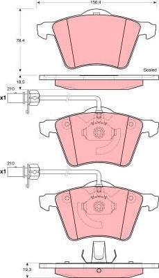 TRW GDB1459 - Set placute frana,frana disc aaoparts.ro