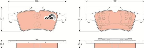 TRW GDB1469 - Set placute frana,frana disc aaoparts.ro