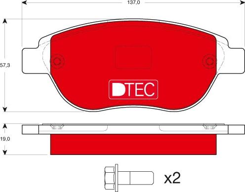 TRW GDB1464DTE - Set placute frana,frana disc aaoparts.ro