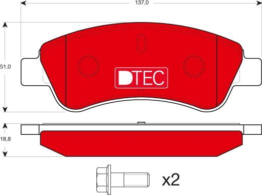 TRW GDB1463DTE - Set placute frana,frana disc aaoparts.ro