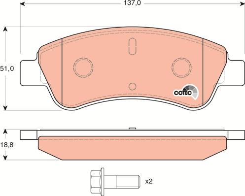 TRW GDB1463 - Set placute frana,frana disc aaoparts.ro