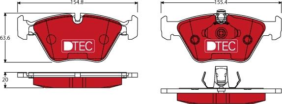 TRW GDB1404DTE - Set placute frana,frana disc aaoparts.ro