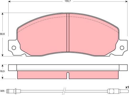 TRW GDB1407 - Set placute frana,frana disc aaoparts.ro