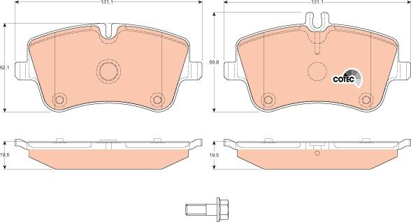 TRW GDB1413 - Set placute frana,frana disc aaoparts.ro