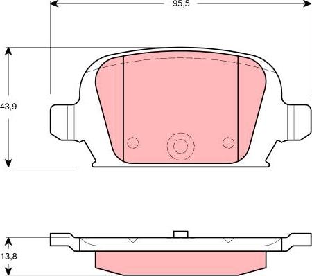 TRW GDB1412 - Set placute frana,frana disc aaoparts.ro