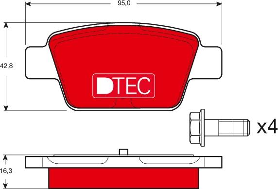 TRW GDB1485DTE - Set placute frana,frana disc aaoparts.ro