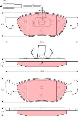 TRW GDB1486 - Set placute frana,frana disc aaoparts.ro