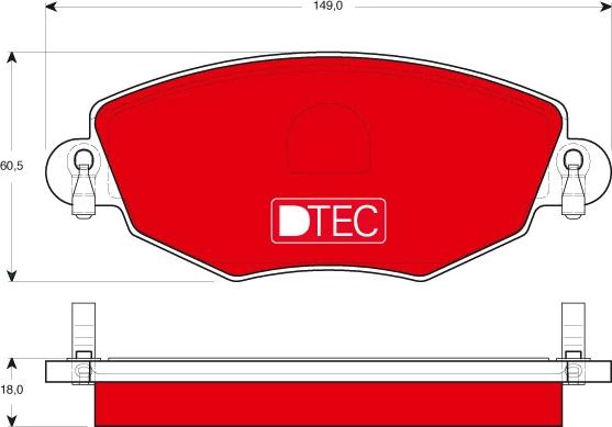 TRW GDB1434DTE - Set placute frana,frana disc aaoparts.ro