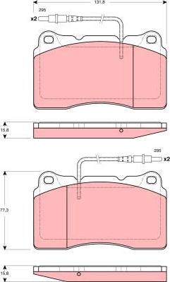 TRW GDB1431 - Set placute frana,frana disc aaoparts.ro