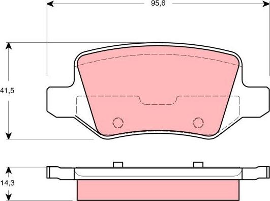 TRW GDB1433 - Set placute frana,frana disc aaoparts.ro