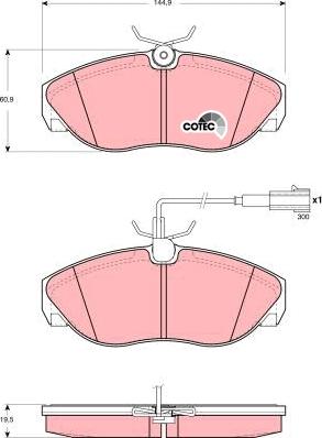 TRW GDB1425 - Set placute frana,frana disc aaoparts.ro