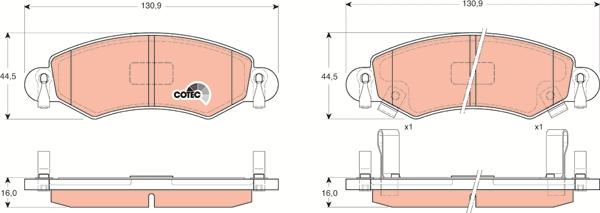 TRW GDB1420 - Set placute frana,frana disc aaoparts.ro