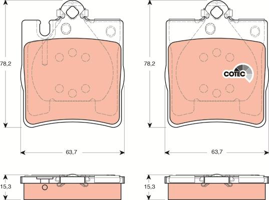 TRW GDB1421 - Set placute frana,frana disc aaoparts.ro