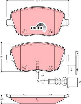 TRW GDB1472 - Set placute frana,frana disc aaoparts.ro