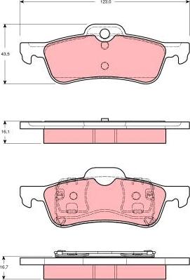 TRW GDB1477 - Set placute frana,frana disc aaoparts.ro