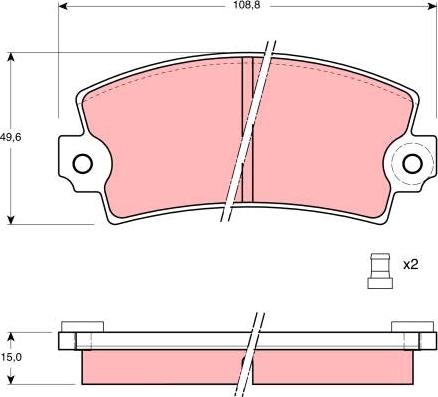 TRW GDB147 - Set placute frana,frana disc aaoparts.ro