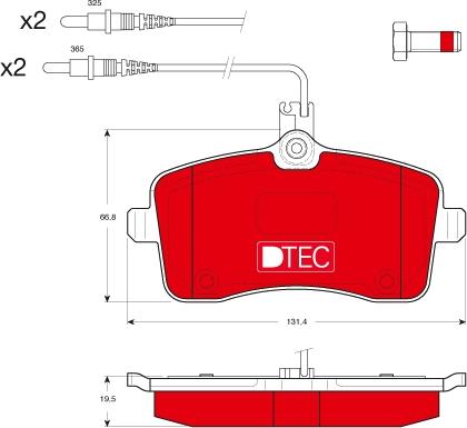 TRW GDB1594DTE - Set placute frana,frana disc aaoparts.ro