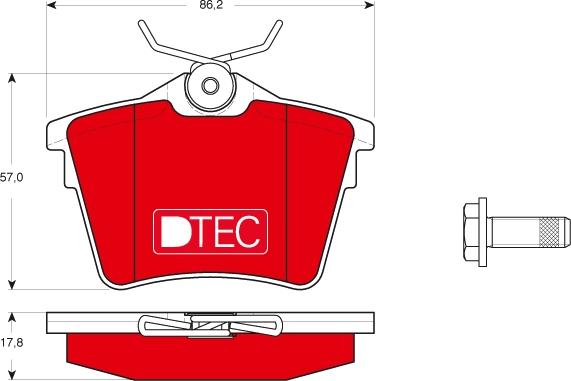 TRW GDB1596DTE - Set placute frana,frana disc aaoparts.ro