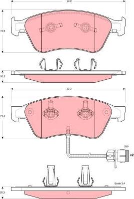 TRW GDB1598 - Set placute frana,frana disc aaoparts.ro