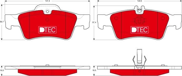 TRW GDB1546DTE - Set placute frana,frana disc aaoparts.ro