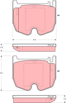 TRW GDB1541 - Set placute frana,frana disc aaoparts.ro