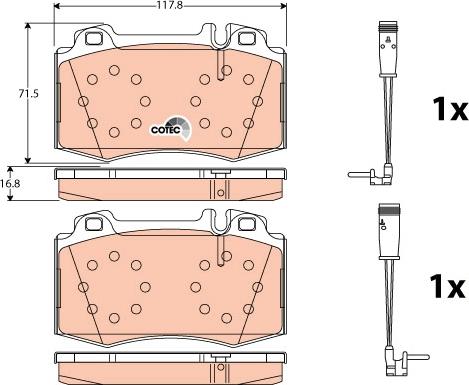 TRW GDB1543 - Set placute frana,frana disc aaoparts.ro