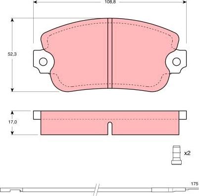 TRW GDB154 - Set placute frana,frana disc aaoparts.ro