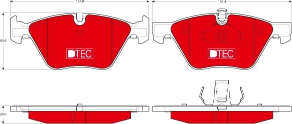 TRW GDB1559DTE - Set placute frana,frana disc aaoparts.ro