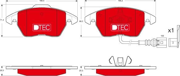 TRW GDB1550DTE - Set placute frana,frana disc aaoparts.ro