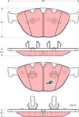 TRW GDB1558 - Set placute frana,frana disc aaoparts.ro