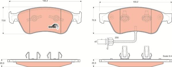 TRW GDB1553 - Set placute frana,frana disc aaoparts.ro