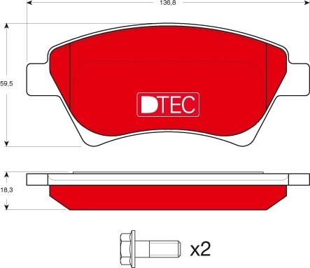 TRW GDB1552DTE - Set placute frana,frana disc aaoparts.ro