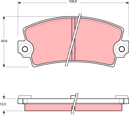 TRW GDB155 - Set placute frana,frana disc aaoparts.ro
