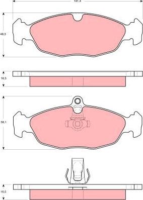 TRW GDB1569 - Set placute frana,frana disc aaoparts.ro