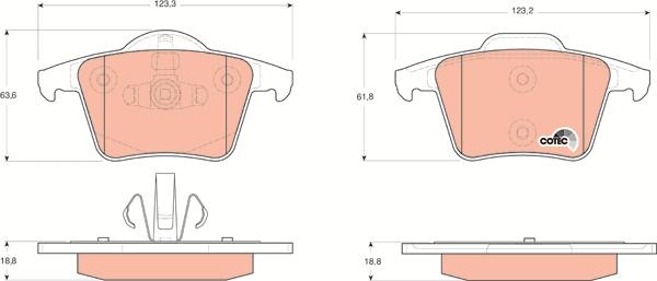 TRW GDB1566 - Set placute frana,frana disc aaoparts.ro