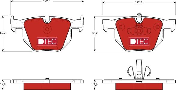 TRW GDB1560DTE - Set placute frana,frana disc aaoparts.ro