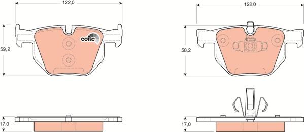 TRW GDB1560 - Set placute frana,frana disc aaoparts.ro