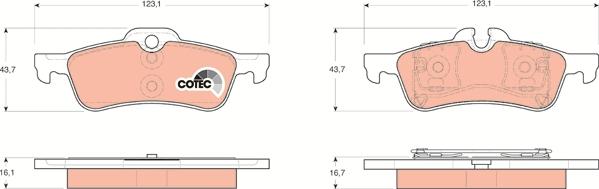 TRW GDB1561 - Set placute frana,frana disc aaoparts.ro